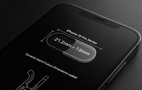 ابعاد بریدگی داینامیک آیلند سری آیفون ۱۸ پرو لو رفت ابعاد بریدگی داینامیک آیلند سری آیفون ۱۸ پرو لو رفت